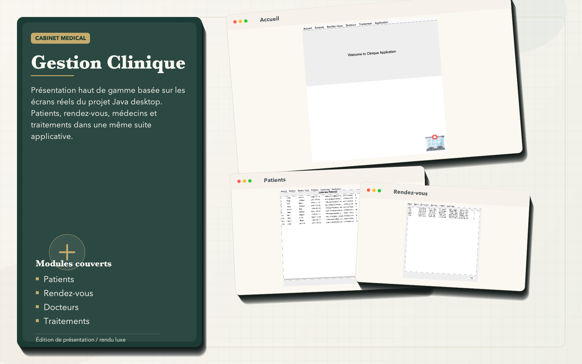 Application de gestion médicale